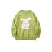"Luxury Plush Rabbit Jacquard Sweater – Cozy Fleece-Lined Knit With Floral Embroidery, Soft High-End Pullover For Women, Elegant Turtleneck"_viptrois.com