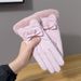 Women's Gloves Riding, Cute Warm, Touchscreen Compatible, Winter Thickened And Fleece-Lined For Electric Bikes_viptrois.com