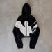 Gothic Zipper Hooded Cardigan – Unisex Halloween & Streetwear Knit Sweater (Black/White/Grey, S-XL)_viptrois.com