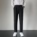 Men's Clothing High End Suit Trousers Summer Wide Leg Straight Loose Trendy Casual Trousers_viptrois.com