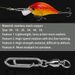 Bearing Stainless Steel Pointed Connector Figure-8 Swivel Double Snap Fishing Gear Accessories_viptrois.com