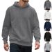 Men’s Oversized Jacquard Hoodie – Thickened Winter Pullover With Zip-Up & Kangaroo Pocket (S-XXXL, 96% Polyester, Relaxed Fit)_viptrois.com