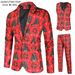 Christmas new casual 3D printed suit vest and trousers suit 3-piece set 3TZ-XMK_viptrois.com