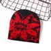 Urban Jacquard Knit Beanie - Stylish Unisex Winter Hat With Sunflower Pattern, Streetwear Fashion For Men And Women_viptrois.com