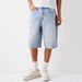 Classic Men's Denim Shorts Mid-Thigh 5-Inch Inseam Straight Leg Casual Summer Jeans Non-Stretch Cotton S-XXL Black Blue_viptrois.com