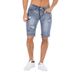 Men's Clothing Denim Pants With Holes Personality Retro Multi Color Pants Elastic_viptrois.com