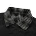 Men's Clothing Fake Two Piece Jacket Men's Spring And Autumn Plaid Lapel Motorcycle Clothing Street Loose Coat Cleanfit Casual Tops_viptrois.com
