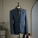 Men's Stripe Plus-Size Suit Set – Formal & Wedding Slim Fit Blazer With Vest & Trousers, Business & Party Stretch Polyester Suit_viptrois.com