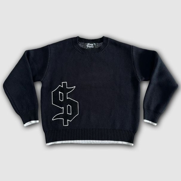 European And American Street Casual Loose Long-sleeved Top Autumn And Winter Pullover Crew Neck $men's And Women's Knitted Sweater_viptrois.com