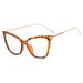 Women's Eyewear Frames Ladies Large Frame Cat Eye Plain Glasses Fashionable Round Face Glasses Frame Myopia Glasses Frame_viptrois.com