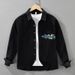 Cartoon Printed Long Sleeved Shirt For Men, Fashionable And Versatile, Artistic And Casual Loose Top_viptrois.com