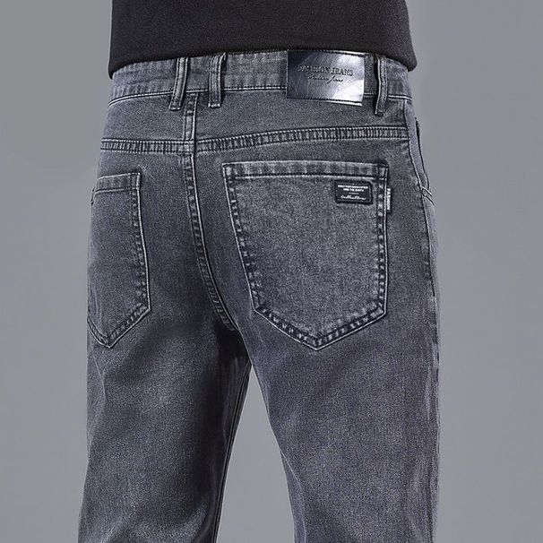 Voghion Men's Slim Fit Jeans -Lightweight Stretch Denim Pants For Spring Summer Autumn - Trendy Casual Wear For Young & Middle Aged Men_viptrois.com
