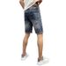 Men's Thin Light Blue Jeans Shorts High-End Jeans Men's Loose Straight Pants _viptrois.com