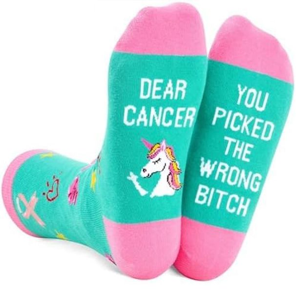 Cotton tall tube knitted casual sports socks sole letter pattern fun gift socks_viptrois.com