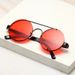Punk Retro Round Frame Sunglasses - Exquisite Spring Temple Design Fashion Sunglasses For Women_viptrois.com