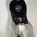 American Retro Leopard Print Long Sleeve T-Shirt for Men Loose Fit Trendy Versatile round Neck Pullover Casual Top_viptrois.com