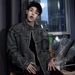 Men's Clothing Retro Washed Yellow Mud Dyed Blue Stand Collar Denim Jacket Handsome Loose Coat Top Trendy Street_viptrois.com