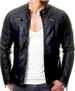 Loom Foreign Trade European And American Fashion Quilted Windproof Motorcycle PU Stand Collar Zipper Cardigan Men's Leather_viptrois.com