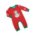 Christmas snowman hat alphabet Christmas family suit printed home clothes pajamas_viptrois.com