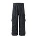 Men's Clothing Vibe Trendy Overalls Men's Heavy Washed Distressed Wrinkled Design Niche Loose Wide Leg Straight Trousers_viptrois.com
