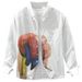 Trendy Printed Men's Long Sleeved Shirt, Fashionable And Versatile, Artistic And Casual Loose Top, Men's Clothing_viptrois.com
