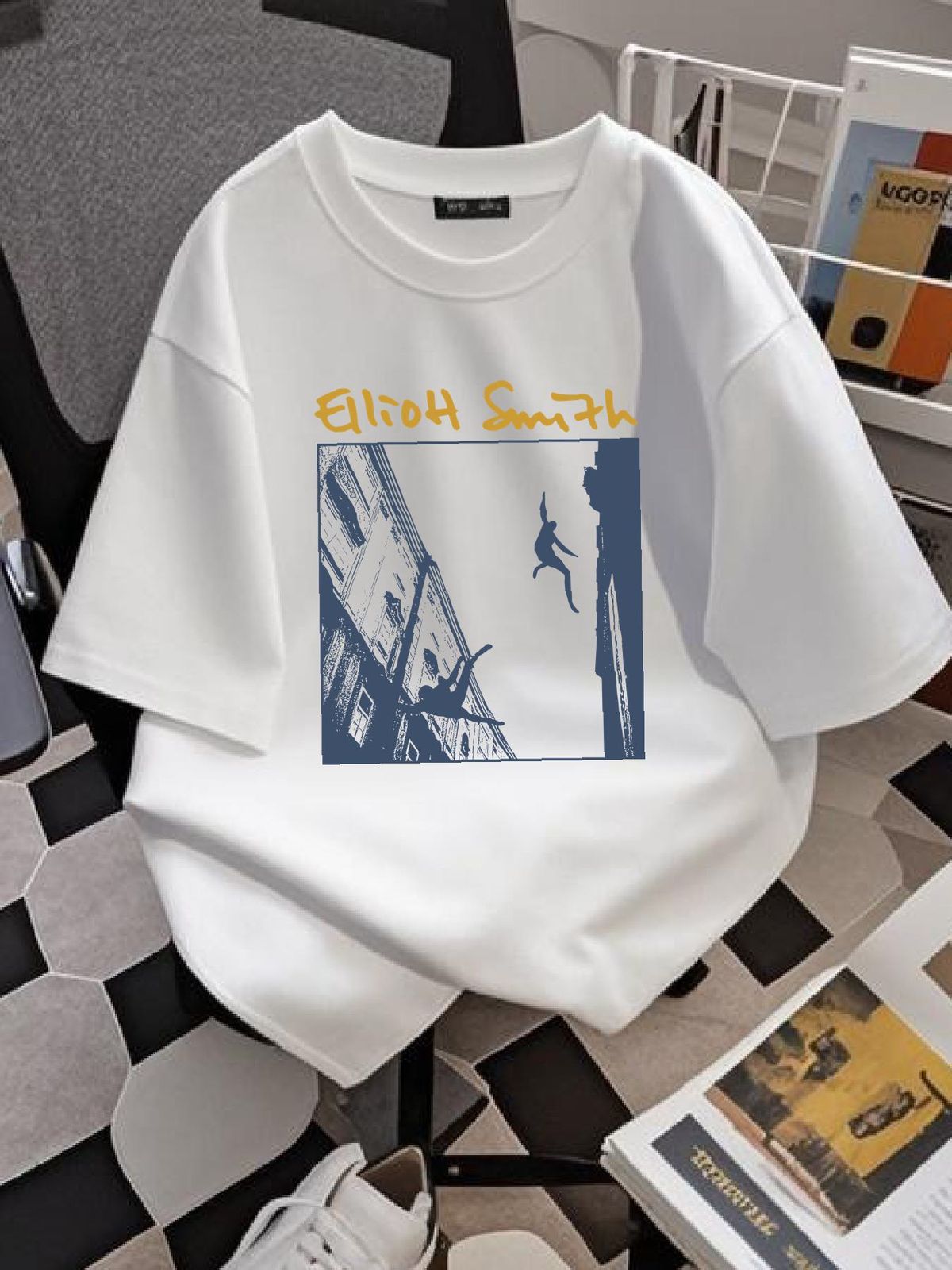 Vintage Elliott Smith T Shirt Gìt For Fans Unisex Comfortable Versatile Graphic Breathable Top For Everyday Wear Soft Summer Streetwear Stretched_viptrois.com