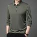 Nordmann Live Cross-Border Middle-Aged Men's Long Sleeve T- Polo Spring And Autumn Loose Casual Turn-Down Collar Dad's Base_viptrois.com