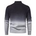 Men's Gradient Color Half-Zip Sweater – Autumn Textured Knit Pullover With Rabbit Wool Blend – Relaxed Fit Ribbed Hem Casual Top (M-XXXL)_viptrois.com