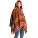 Unisex Fishbone hooded cape for women_viptrois.com