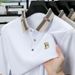 Men's Clothing Washed Spot Mulberry Silk Casual Solid Color Tops Half Sleeve Clothes Men's T Shirt Summer Men's Short Sleeve Men's T Shirt_viptrois.com