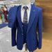 CT Korean Style Fashion Men's Printed Set 3-Piece Suit_viptrois.com