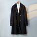 Loom Loom Europe Station 2024 Double-Sided Wool Suit Collar Woolen Men's Cashmere Coat Mid-Length Jacket_viptrois.com