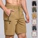 Men's Clothing Summer Sports Casual Shorts Five Point Ice Silk Multi Pocket Loose Quick Drying Plus Size Cargo Pants_viptrois.com