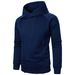 New Side Zipper Design Hooded Men's Solid Color Jacket Fashionable Casual Cardigan Sweatshirt_viptrois.com