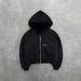 Men's Reversible Zip-Up Hoodie With Leopard Print - Oversized Pullover Sweatshirt For Winter & Fall, Unisex Streetwear_viptrois.com