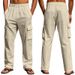 Men's Clothing Four Seasons Thin Breathable Workwear Multi Pocket Loose Casual Trendy Wide Leg Pants_viptrois.com