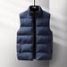 Cross Border Large Size Casual Men's Vest Men's Loose Autumn And Winter Vest Warm Down Cotton Warm Jacket Cotton Clothing_viptrois.com