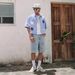 Cross-border European And American Men's Casual Spring-summer Valentine's Day Beach Vacation Floral Print Plaid_viptrois.com