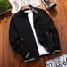 Spring Autumn New Cotton Washed Jacket For Middle Aged And Young Men's Stand Up Collar, Loose Casual Top_viptrois.com