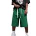 New Cross-border Casual Versatile For Summer, Trendy Brand Ins Hip-hop High Street Loose Drawstring Sports Shorts_viptrois.com