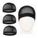 Men's Hats Summer Elastic Mesh Hat Head Cover Black Stereotyped Wig Hat Head Cover Dome Accessories Cap_viptrois.com
