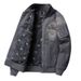 Men's Clothing American High Street Heavy Work Old Stand Collar Motorcycle Style Denim Jacket Trendy Brand Coat Roll Back Control Price 238_viptrois.com