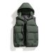 Cotton Vest Men Wear New Autumn And Winter Hooded Vest Sleeveless Men's Outer Detachable Hat Casual Vest_viptrois.com