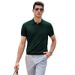 Men's Clothing Polo Shirt V Neck Short Sleeved Knitted Sweater Men's Seagull Collar Summer Ice Silk_viptrois.com