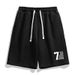 Men's Clothing Thin Casual Cute Printed Shorts Knee Length Loose Pants Quick Drying Sports Ice Silk Casual Shorts_viptrois.com