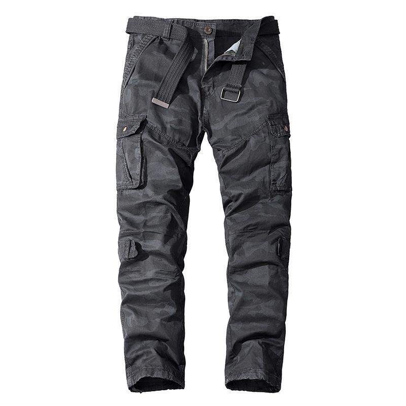Men's Clothing Overalls Casual Pants Washed Trousers Pure Cotton Loose_viptrois.com