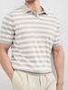 Men's Clothing Retro Color Matching Lapel Polo Sweater Top Men's Summer Striped Short Sleeved Paul T Shirt_viptrois.com