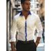 2026 Men's Long Sleeve Turned-Down Collar Casual Shirt 3D Button Print Blouse_viptrois.com