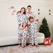 Christmas tree deer full of flowers Christmas family dress printed home clothes pajamas_viptrois.com