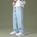 Men's Jeans Autumn Hot Sale Loose Straight Wide-Leg American Style Trendy Brand Workwear Casual Pants For Men_viptrois.com